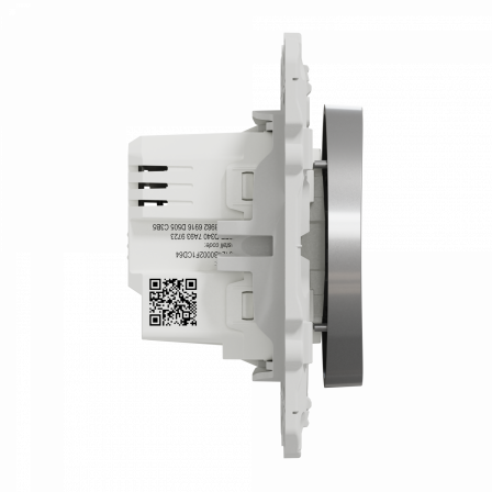 Wiser Odace - variateur poussoir - 2 fils - zigbee - alu