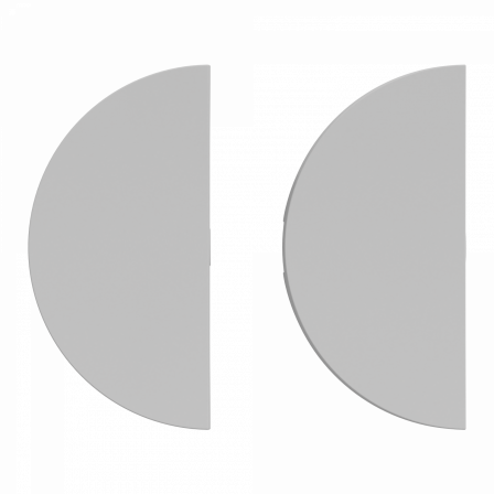 Odace alu- enjoliveur seul double va-et-vient - double poussoir - vv + poussoir