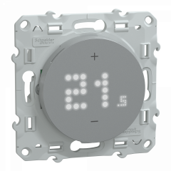Wiser Odace - Thermostat connecté filaire - 2A - Aluminium