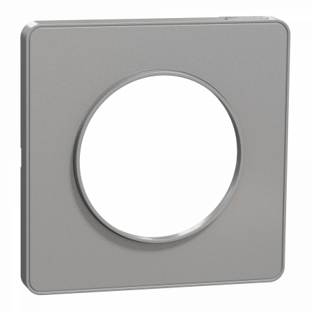 Odace Touch - plaque 1 poste aluminium