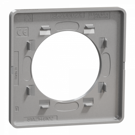 Odace Touch - plaque 1 poste aluminium