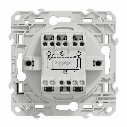 Odace - permutateur anthracite - 10A