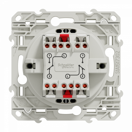 Odace - double va-et-vient anthracite