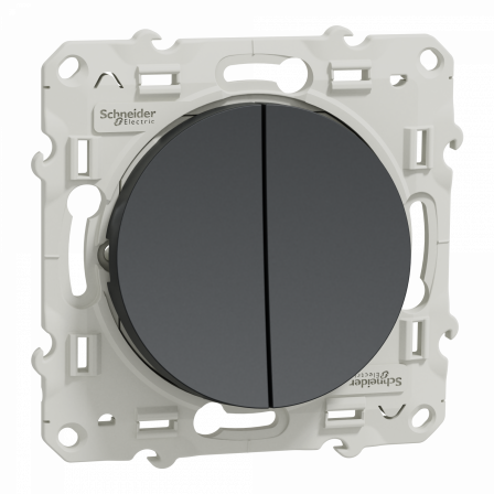 Odace - double va-et-vient anthracite