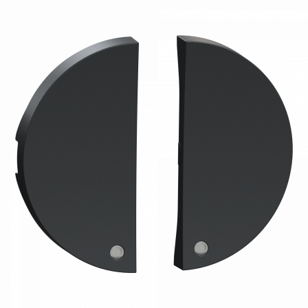 Odace - 2 demi enjoliveur anthracite - livré sans LED