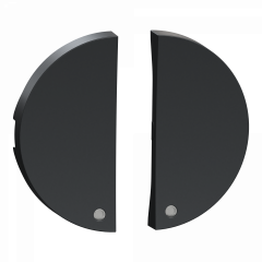 Odace - 2 demi enjoliveur anthracite - livré sans LED