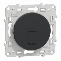 Odace - prise RJ45 - anthracite - sans connecteur (empreinte Infraplus)