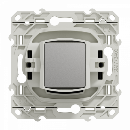 Odace - prise TV simple - anthracite - fixation par vis