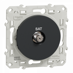 Odace - prise SAT - anthracite