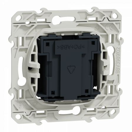 Odace - conjoncteur en T - anthracite - 8 contacts