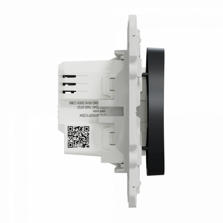 Wiser Odace - variateur poussoir - 2 fils - zigbee - anthracite