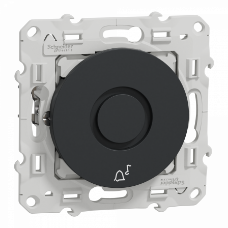 Odace - sonnette électronique anthracite - 5 tonalités - 230V