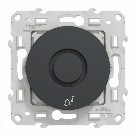 Odace - sonnette électronique anthracite - 5 tonalités - 230V