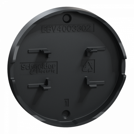 Odace anthracite - enjoliveur seul va-et-vient et poussoir