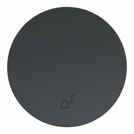 Odace anthracite - enjoliveur seul va-et-vient et poussoir