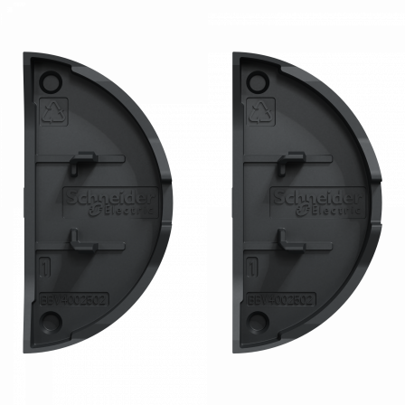 Odace anthracite - enjoliveur double va-et-vient et poussoir