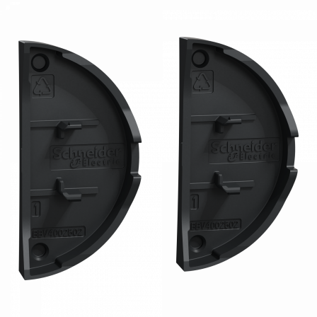 Odace anthracite - enjoliveur double va-et-vient et poussoir