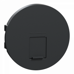 Odace - enjoliveur seul prise RJ45 simple - anthracite