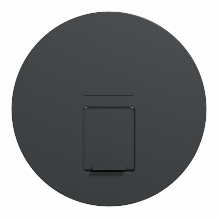 Odace - enjoliveur seul prise RJ45 simple - anthracite