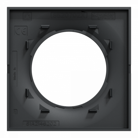 Odace Styl - plaque 1 poste anthracite