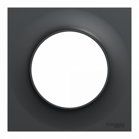 Odace Styl - plaque 1 poste anthracite