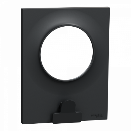 Odace Styl Pratic - plaque avec pince multi-usage 1 poste anthracite