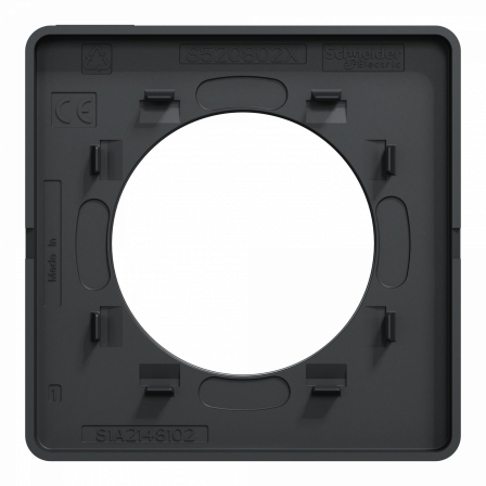 Odace Touch - plaque 1 poste anthracite