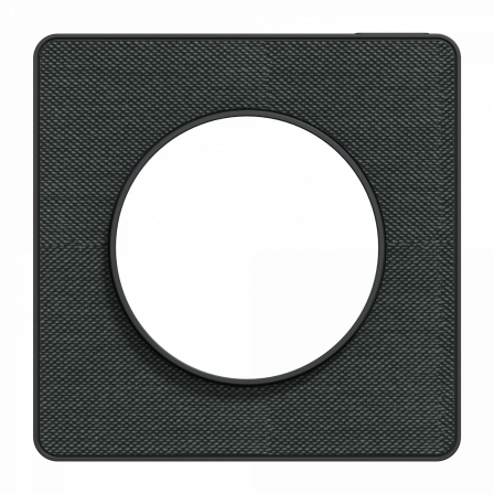 Odace Touch - plaque 1 poste Kvadrat ombre avec liseré anthracite