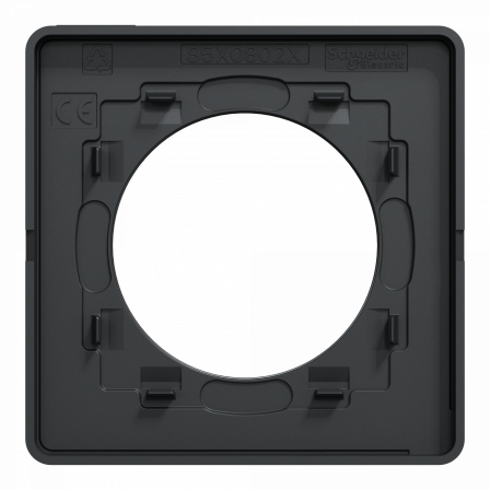 Odace Touch - plaque 1 poste ardoise avec liseré anthracite