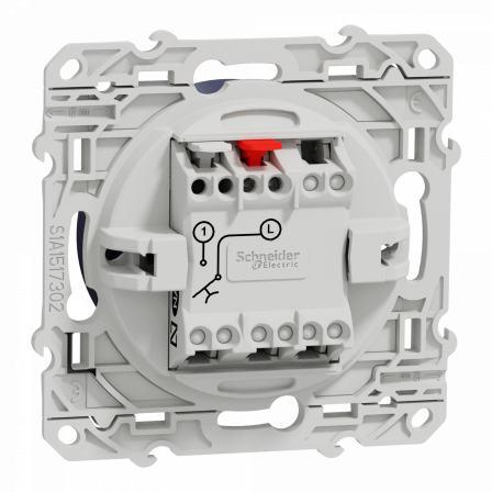 Odace - bouton poussoir - cobalt - 10A