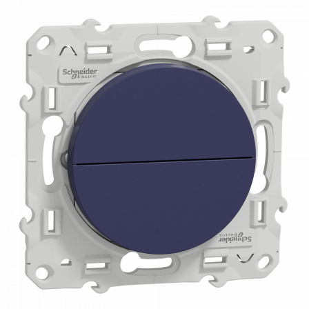 Odace - poussoir - cobalt - 2 boutons montée/descente pour volets-roulants