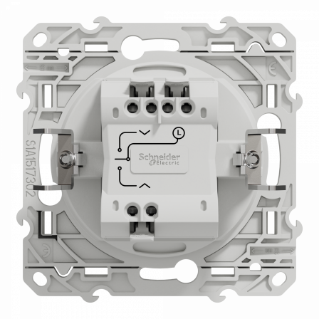 Odace - inter - cobalt - 3 boutons montée/descente/stop pour volets-roulants