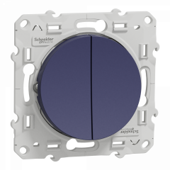 Odace - double poussoir - cobalt