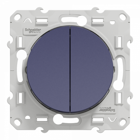 Odace - double poussoir - cobalt