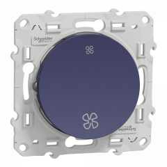 Odace - interrupteur VMC - sans position arrêt - cobalt