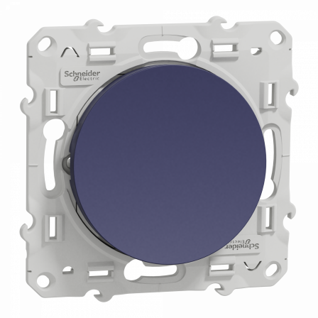 Odace - va-et-vient lumineux ou témoin - cobalt - 10A - LED orange 1,5mA