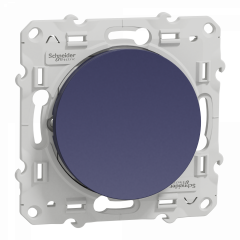 Odace - va-et-vient lumineux ou témoin - cobalt - 10A - LED orange 1,5mA