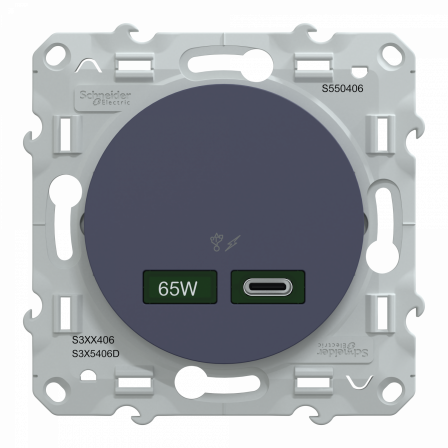 Odace - chargeur USB C 65W - forte puissance pour charge app. mobiles - cobalt