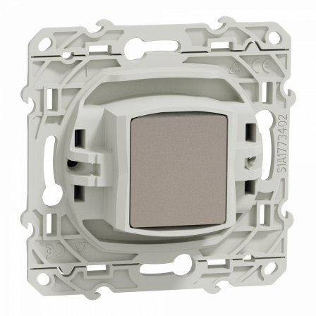 Odace - prise TV simple - cobalt - fixation par vis