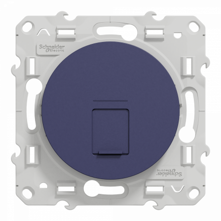 Odace - prise RJ45 cat.6 UTP - grade 1 à 2 (tél. + informatique)- à vis - cobalt