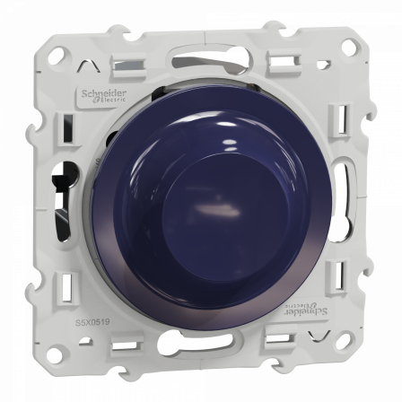 Odace - variateur de lumière universel en 2 ou 3 fils - 3W-100W(LED) - cobalt