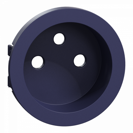 Odace - enjoliveur seul - prise de courant 2P+T 16A - cobalt