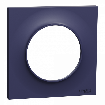 Odace Styl - plaque 1 poste bleu cobalt