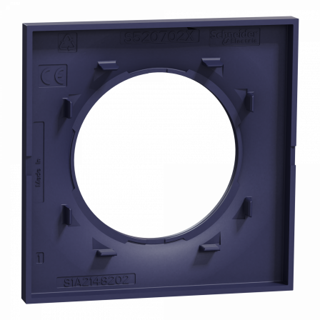 Odace Styl - plaque 1 poste bleu cobalt