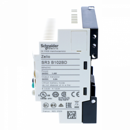 Zelio Logic - relais intelligent modul.- 10 E/S - 24Vcc - horloge - affichage