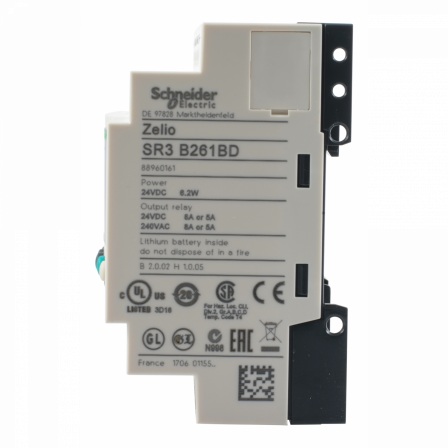 Zelio Logic - relais intelligent modul.- 26 E/S - 24Vcc - horloge - affichage