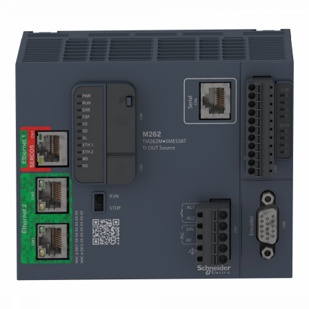 Modicon M262 - Contrôleur logique et Motion 24 axes - Ethernet RJ45 - 2 adr. IP