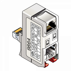 Infraplus-MP MultiPlus - Doubleur 18mm ethernet