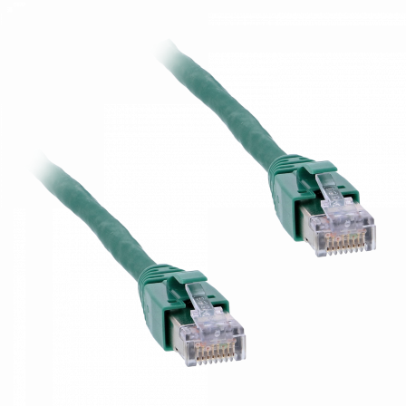CABLE DE RACCORDEMENT, CA T.7, VERT, 2,0M