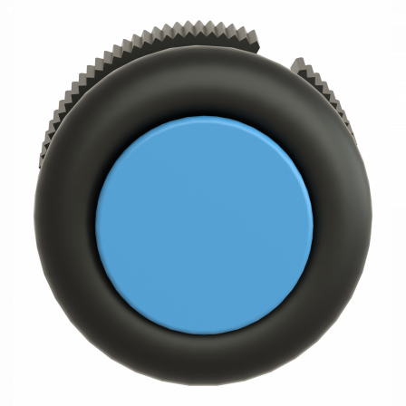 Harmony XAC - tête bouton poussoir - capuchonné - bleu